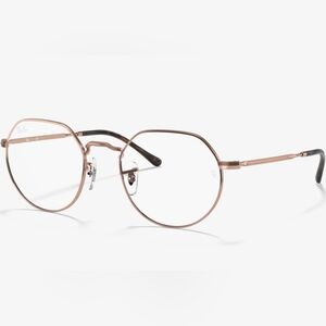 Ray-Ban RB6465 Jack Haxagonal Frames In Copper R +1.25 L +1.75